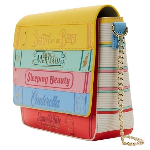 Loungefly Disney Princess Books Classics Crossbody Bag New - Picture 1 of 5